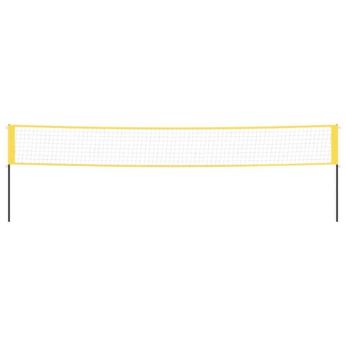 Badminton Net Yellow Black 600x155cm PE Fabric - Image 3