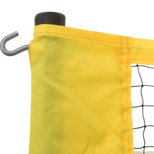 Badminton Net Yellow Black 600x155cm PE Fabric - Image 4