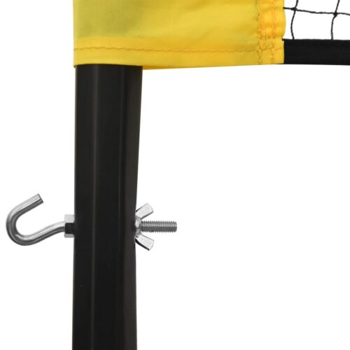 Badminton Net Yellow Black 600x155cm PE Fabric - Image 5