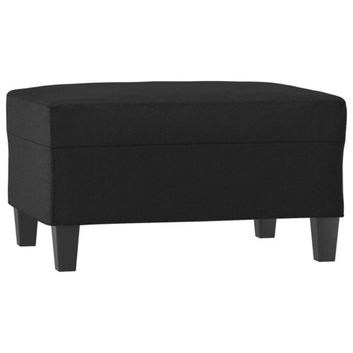 Footstool Black 70x55x41cm Faux Leather