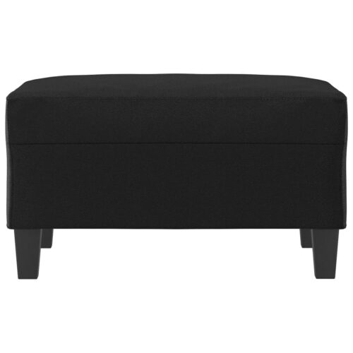 Footstool Black 70x55x41cm Faux Leather - Image 3