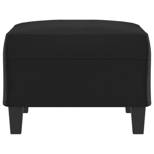 Footstool Black 70x55x41cm Faux Leather - Image 4