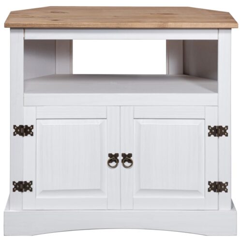 Console Table Mexican Pine Corona Range White 80x43x78cm - Image 2
