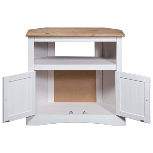 Console Table Mexican Pine Corona Range White 80x43x78cm - Image 3