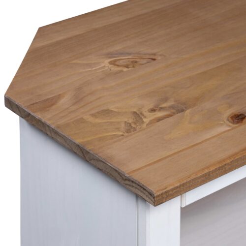 Console Table Mexican Pine Corona Range White 80x43x78cm - Image 4