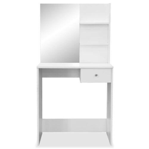 Dressing Table Engineered Wood 75x40x141cm White - Image 3