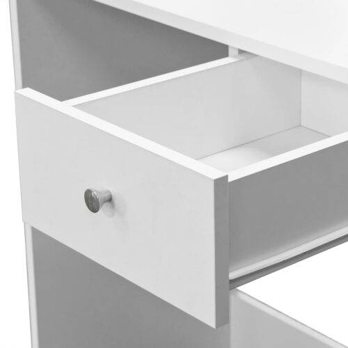 Dressing Table Engineered Wood 75x40x141cm White - Image 4