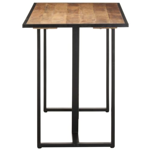 Dining Table 120cm Rough Mango Wood - Image 3
