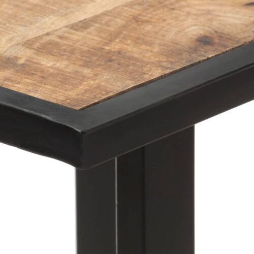 Dining Table 120cm Rough Mango Wood - Image 5