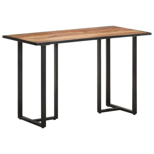 Dining Table 120cm Rough Mango Wood - Image 9