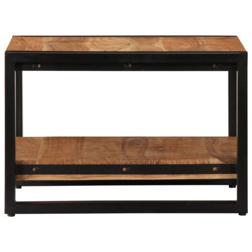 Coffee Table 60x60x40cm Solid Acacia Wood - Image 3