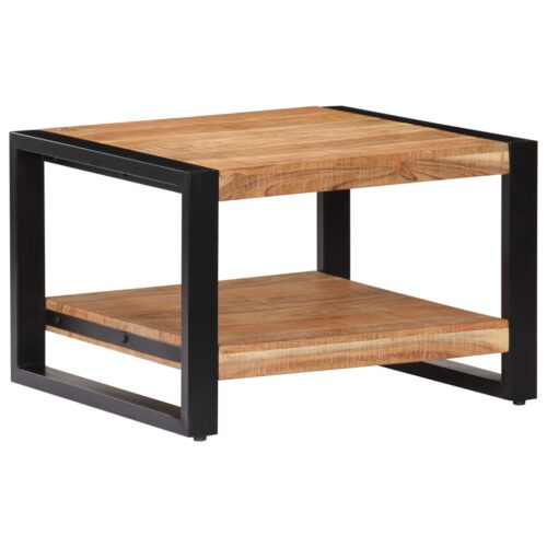 Coffee Table 60x60x40cm Solid Acacia Wood - Image 4