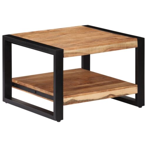 Coffee Table 60x60x40cm Solid Acacia Wood - Image 9