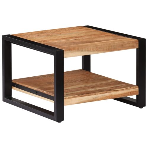 Coffee Table 60x60x40cm Solid Acacia Wood - Image 10