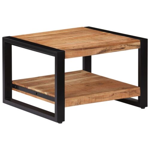 Coffee Table 60x60x40cm Solid Acacia Wood - Image 11