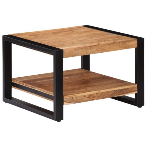 Coffee Table 60x60x40cm Solid Acacia Wood - Image 12
