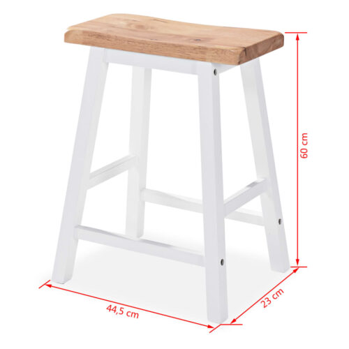Bar Set 3 Pieces MDF White - Image 9