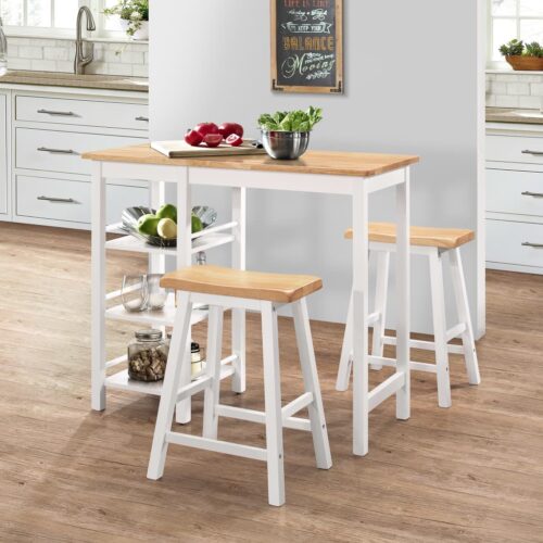 Bar Set 3 Pieces MDF White - Image 10