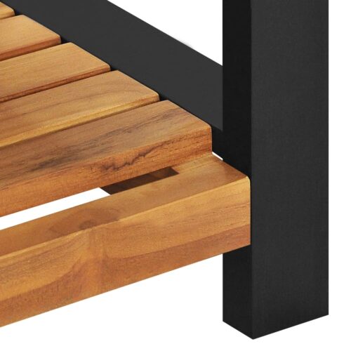 Bench 120cm Solid Teak Wood - Image 6