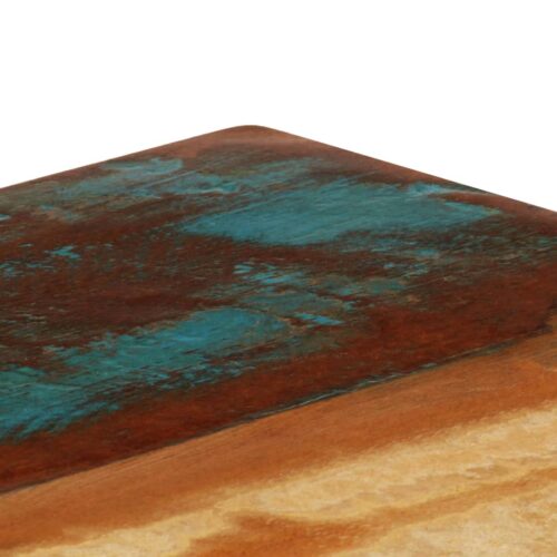 Dining Table 115x55x76cm Solid Reclaimed Wood Steel - Image 5