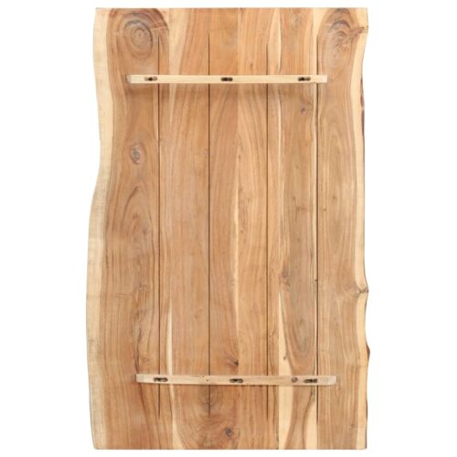 Acacia Wood Timber Table Top DIY Desk Panel Plank Board 100x(50-60)x3.8cm - Image 2