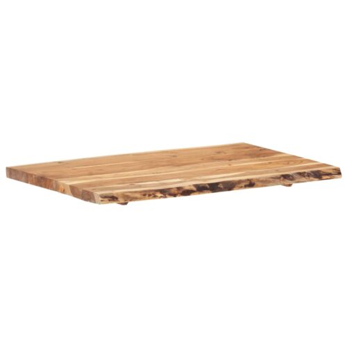 Acacia Wood Timber Table Top DIY Desk Panel Plank Board 100x(50-60)x3.8cm - Image 9