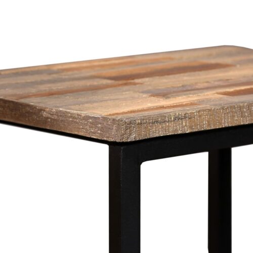 3-Piece Nesting Coffee Table Set Solid Reclaimed Teak - Image 5