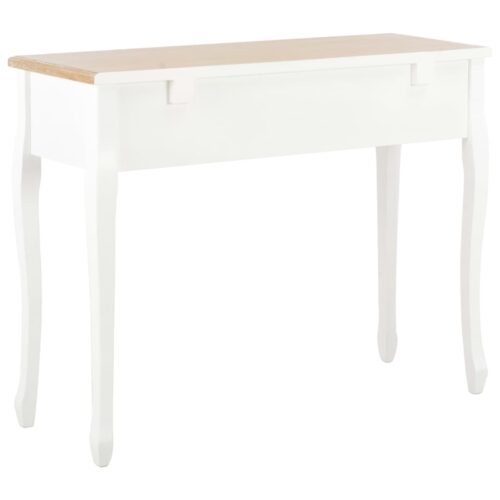 Dressing Console Table with 3 Drawers White - Image 5