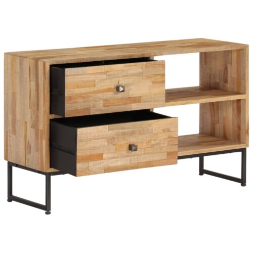 TV Cabinet Reclaimed Teak Wood 90x30x55cm - Image 4