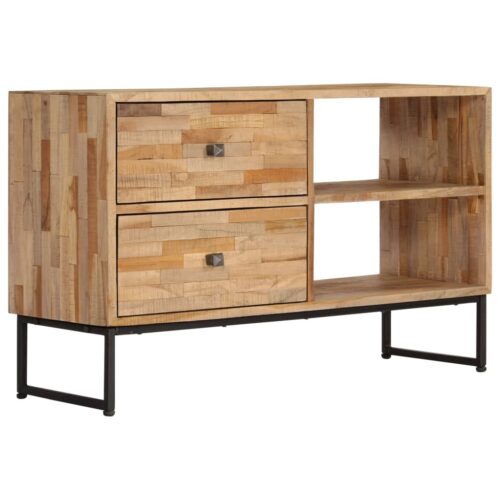TV Cabinet Reclaimed Teak Wood 90x30x55cm - Image 9