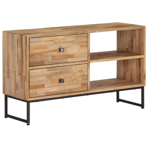 TV Cabinet Reclaimed Teak Wood 90x30x55cm - Image 10