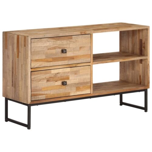TV Cabinet Reclaimed Teak Wood 90x30x55cm - Image 12