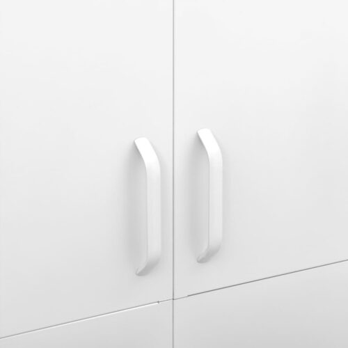 Wardrobe White 90x50x180cm Steel - Image 7