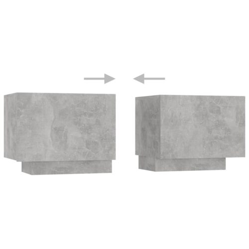 TV Cabinet with LED Lights Concrete Grey 300x35x40cm - Image 8
