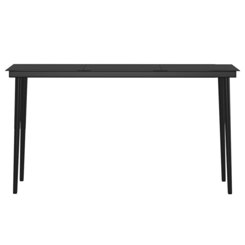 5-Piece Garden Dining Set with Cushions Beige Black - Image 5