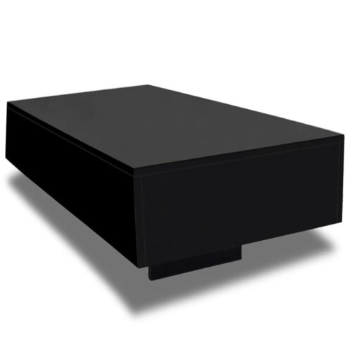 Coffee Table High Gloss Black - Image 2
