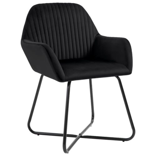 Dining Chairs 2pcs Black Velvet - Image 2