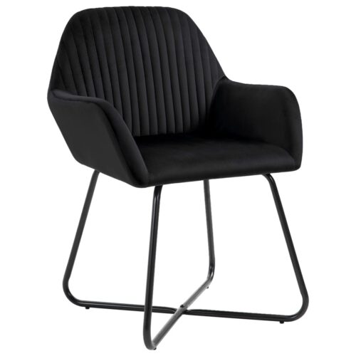 Dining Chairs 2pcs Black Velvet - Image 2