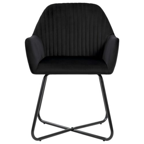 Dining Chairs 2pcs Black Velvet - Image 3