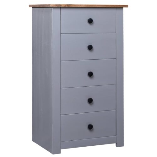 Sideboard Grey 46x40x89cm Pine Panama Range