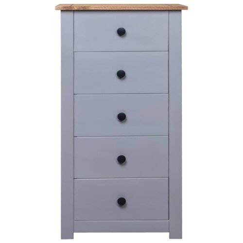 Sideboard Grey 46x40x89cm Pine Panama Range - Image 3