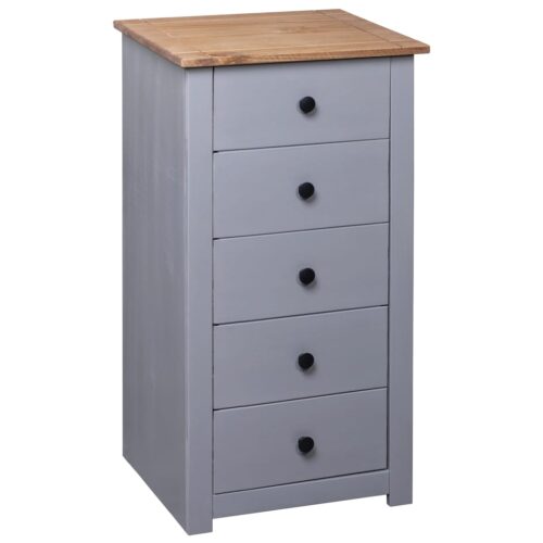 Sideboard Grey 46x40x89cm Pine Panama Range - Image 4