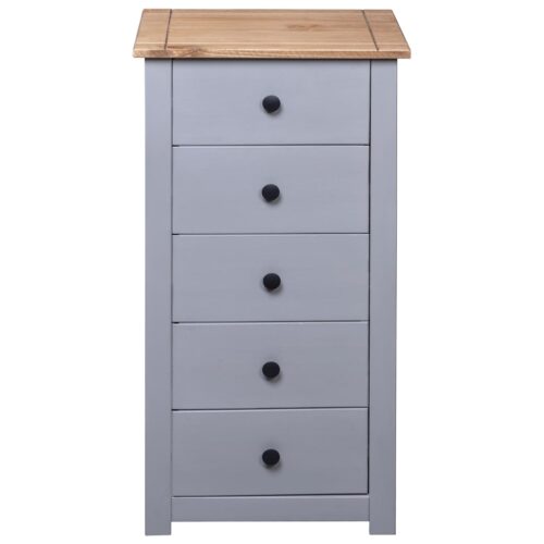 Sideboard Grey 46x40x89cm Pine Panama Range - Image 6