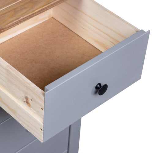 Sideboard Grey 46x40x89cm Pine Panama Range - Image 8