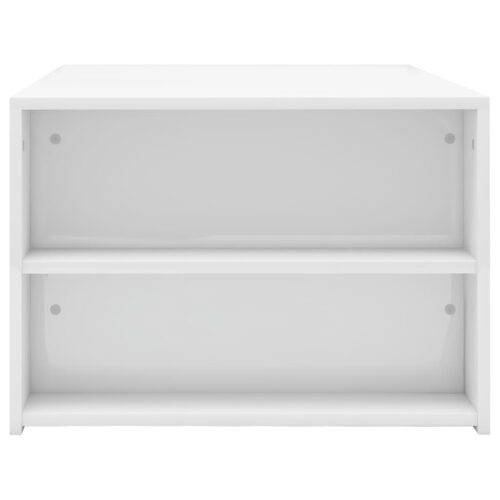 Coffee Table High Gloss White 100x60x42cm Engineered Wood - Image 5