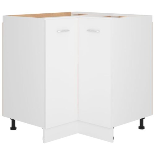 Corner Bottom Cabinet White 75.5x75.5x81.5cm Engineered Wood
