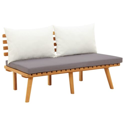 5-Piece Garden Lounge Set with Cushions Wood Timber Outdoor Patio Furniture Acacia - Image 7