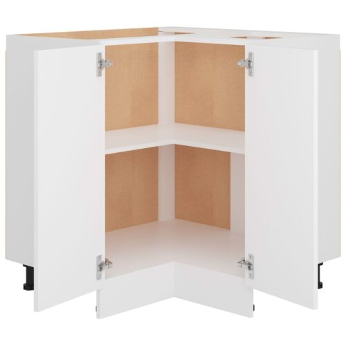 Corner Bottom Cabinet White 75.5x75.5x81.5cm Engineered Wood - Image 5