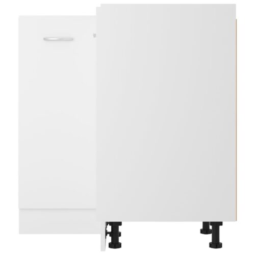 Corner Bottom Cabinet White 75.5x75.5x81.5cm Engineered Wood - Image 6