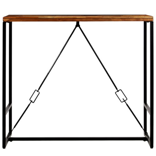 Bar Table Solid Reclaimed Wood 120x60x106cm - Image 3